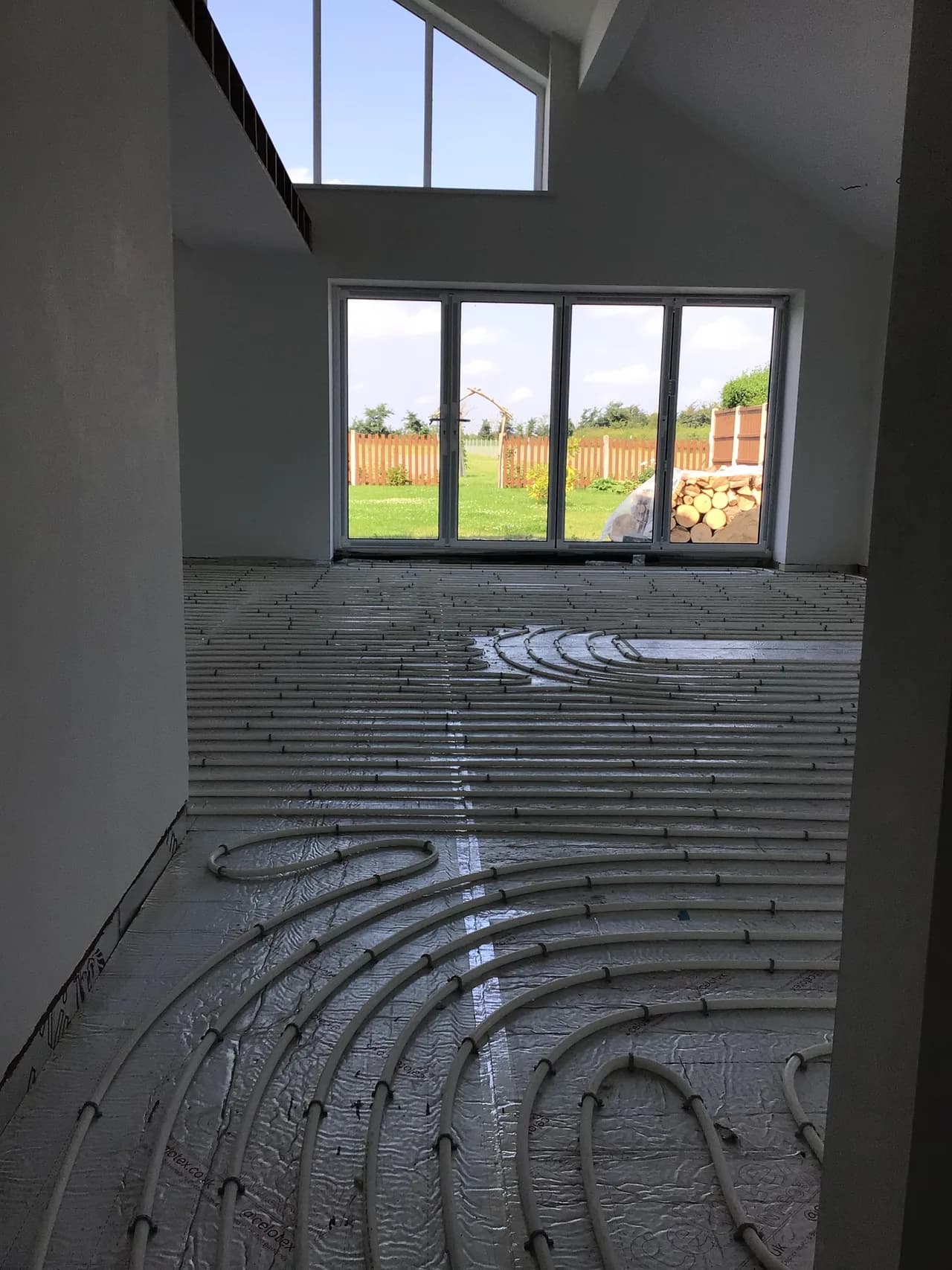 Underfloor heating in new build property.